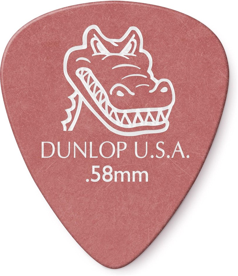 JIM DUNLOP 417R.58 Gator Grip, Red, 58mm, 72/Bag