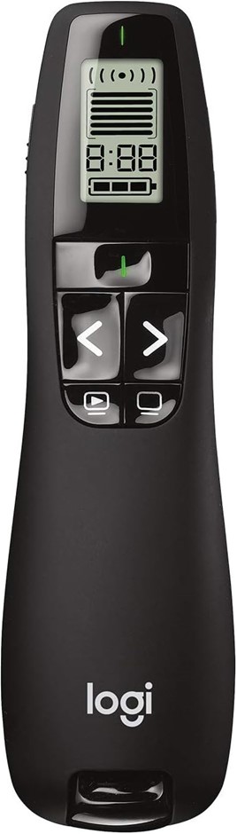 LOGITECH R800 Laser Presentation Remote with LCD Display for Time Tracking