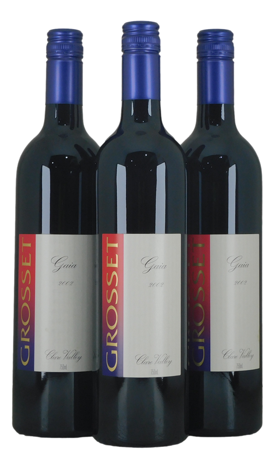 Grosset Gaia 2002 (3x 750mL), Clare Valley.