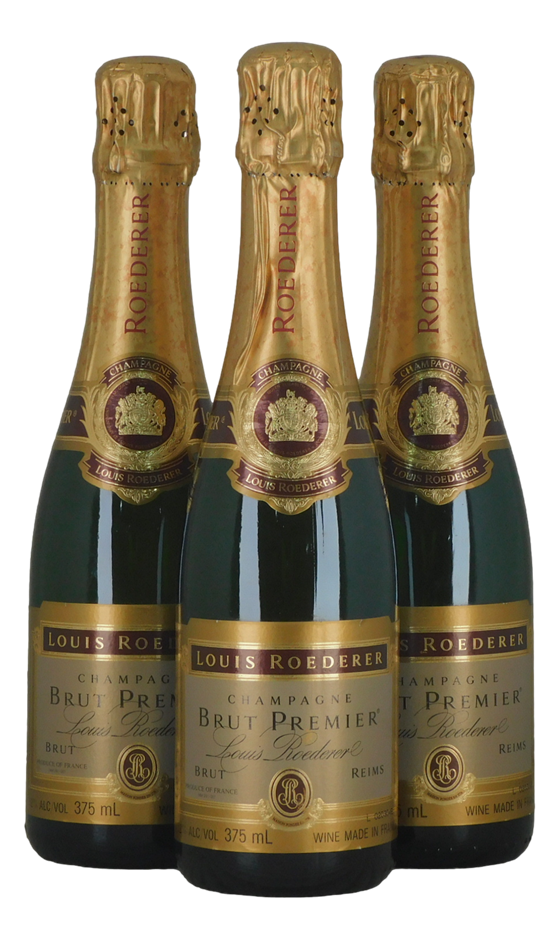 Louis Roederer Brut Premier Champagne NV (3x 375mL), France.