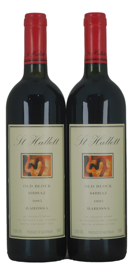 St Hallet Old Block Shiraz 1995 (2x 750mL), Barossa.
