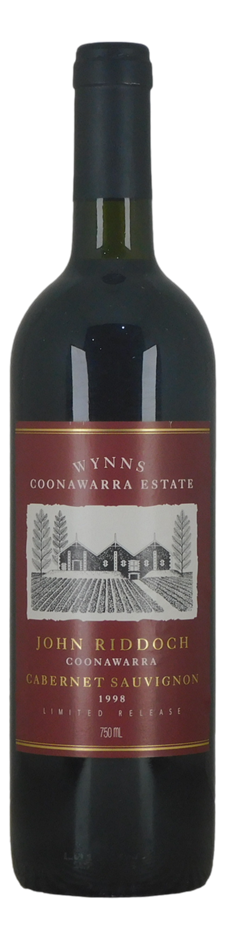 Wynns John Riddoch Limited Release Cabernet Sauvignon 1998 (1x 750mL), SA.