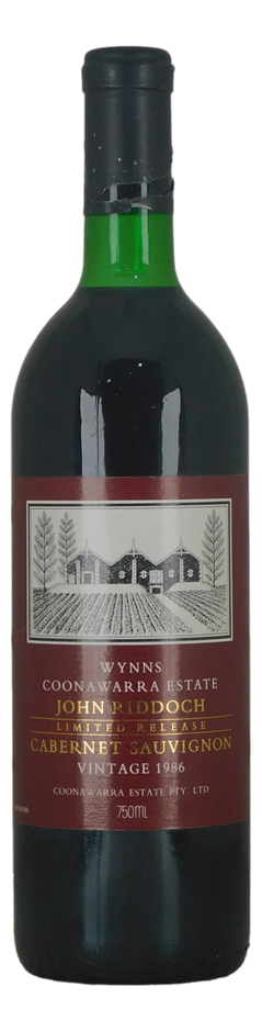 Wynns John Riddoch Cabernet Sauvignon 1986 (1x 750mL), Coonawarra, SA.
