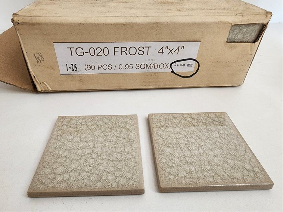 3 x Boxes of Frost 4" x 4" Tiles