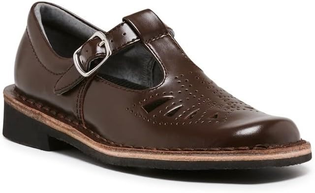 HARRISONS Kid's Indiana Youth School Shoe, Size UK3, Brown Hi-Shine, 134387