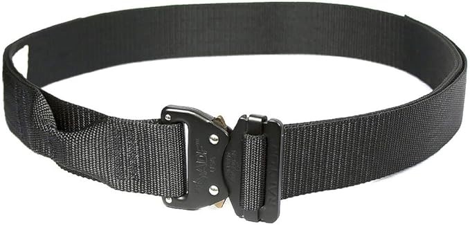 FUSION Tactical Military Police Riggers Belt, Black, Large 1.5" Wide. Buye