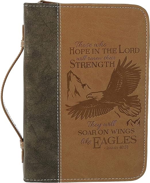 DIVINITY BOUTIQUE Faux Leather Bible Case/Cover For Church, Study, Travel.