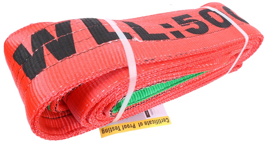 Flat Webb Lifting Sling, WLL 5000kg x 6M (with Test Cert).