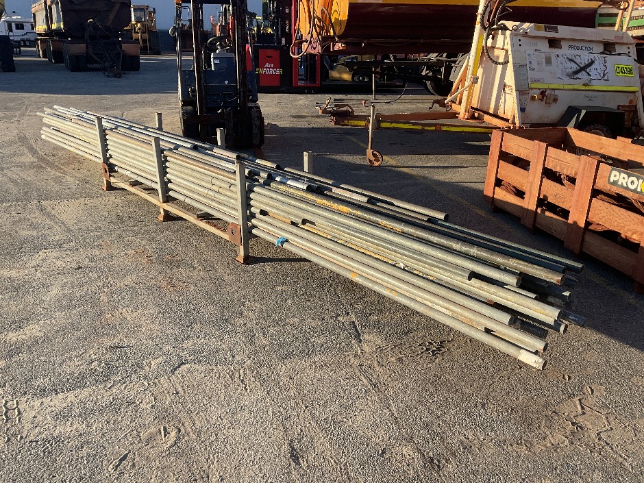 <p>Crate of Steel Poles</p>