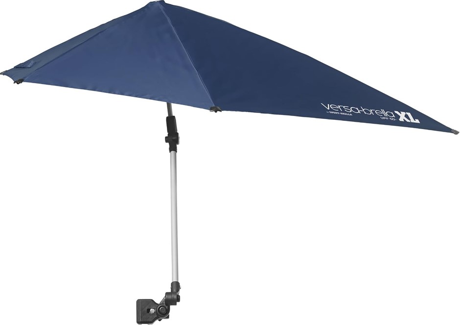2 x SPORT-BRELLA Versa-Brella SPF 50+ Adjustable Umbrella with Universal Cl
