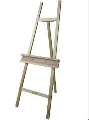 RENOIR Large Lyre Easel. NB: Missing screws.