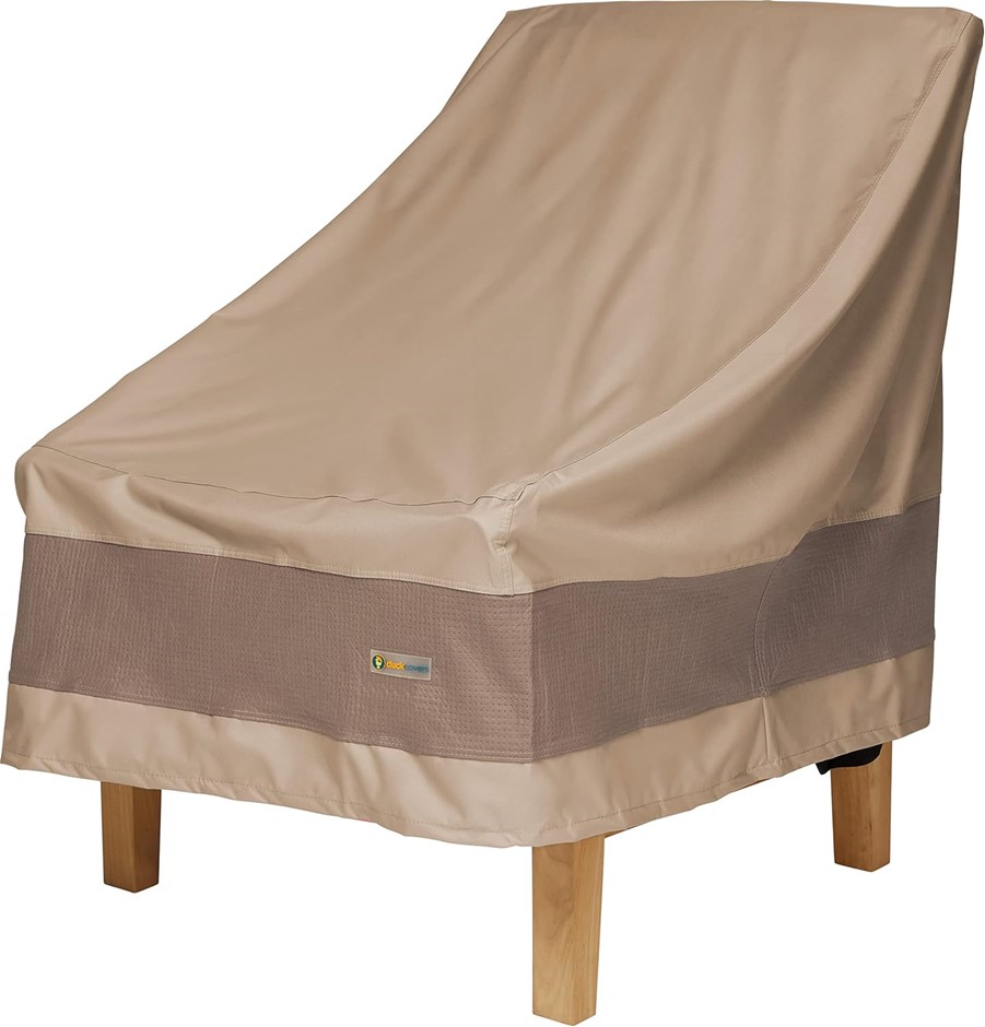 DUCK COVERS Elegant Waterproof 34 Inch W Patio Chair Cover, Outdoor Chair C