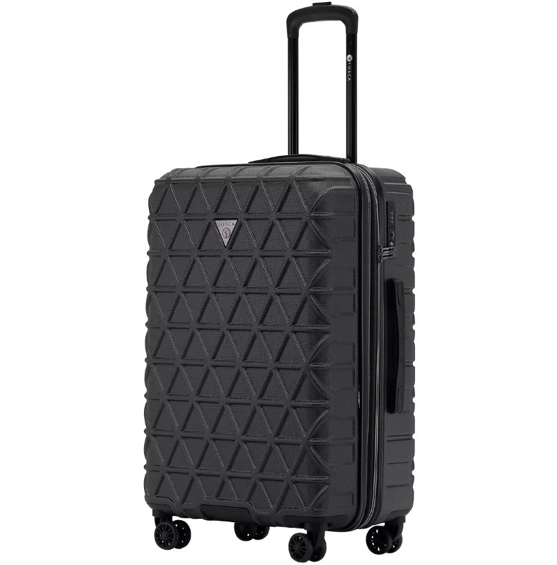 TOSCA Triton Expandable Hard Shell Luggage, 2pc, Medium and Small Size, Cha