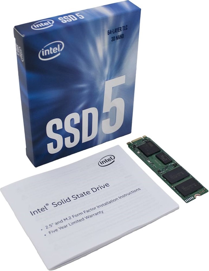 INTEL 128GB 525s M.2 2.5" Solid State Drive, Model: SSDSCKKW128G8X1.