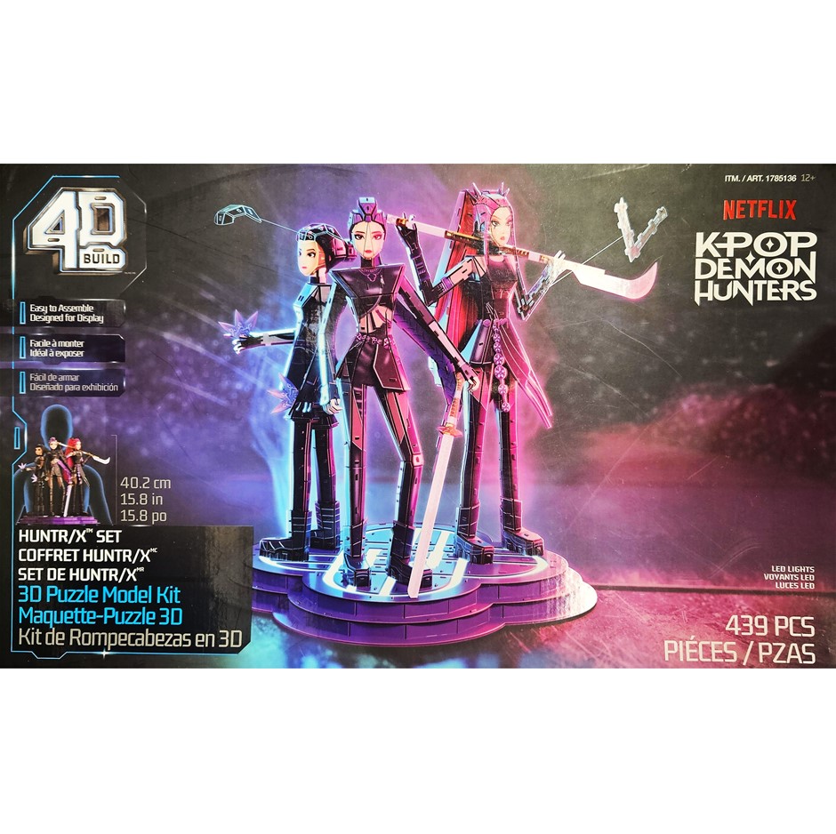 4D BUILD Puzzle Model Kit, 439-Pieces, Huntrix (12+ Years).