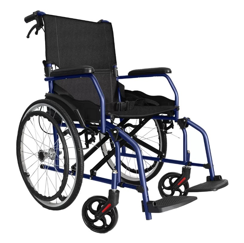 ALTUS Transport Wheelchair, Lightweight Folding Self Propelled, 20 Inch Whe