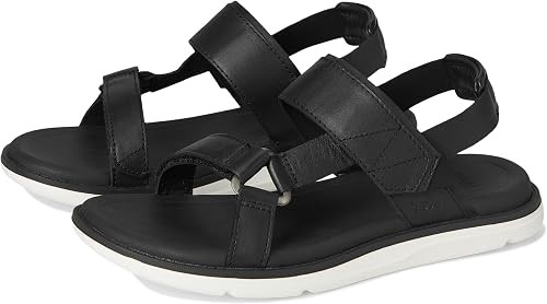 Teva Women's Madera Slingback Outdoor Sandal, Black/White, 7 US