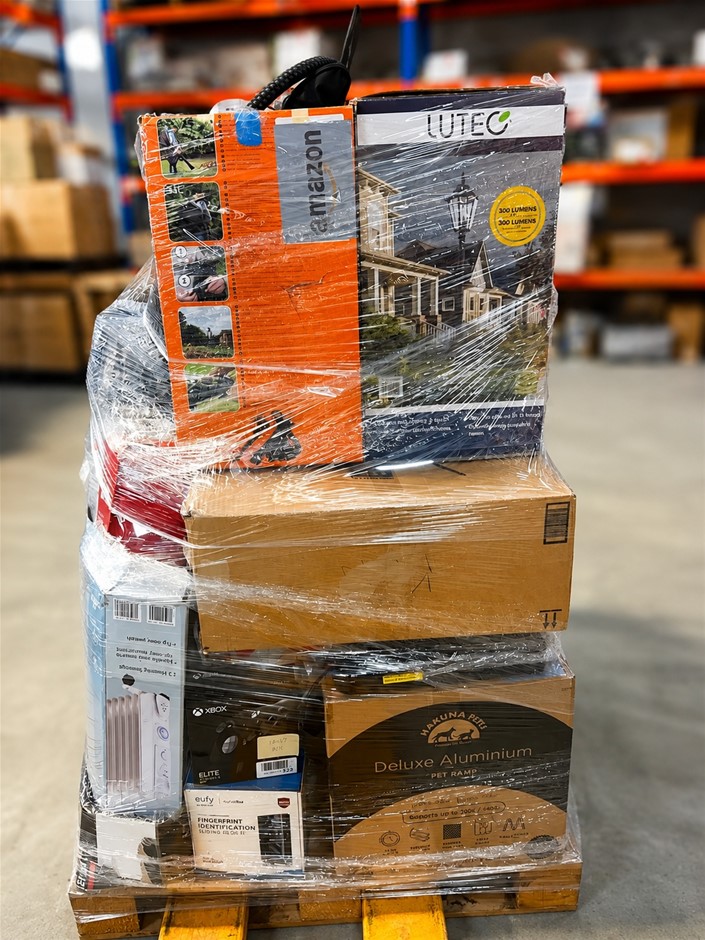 Assorted Appliances/Electronics: Amazon Outdoor Equipment, LUTEC Lighting,