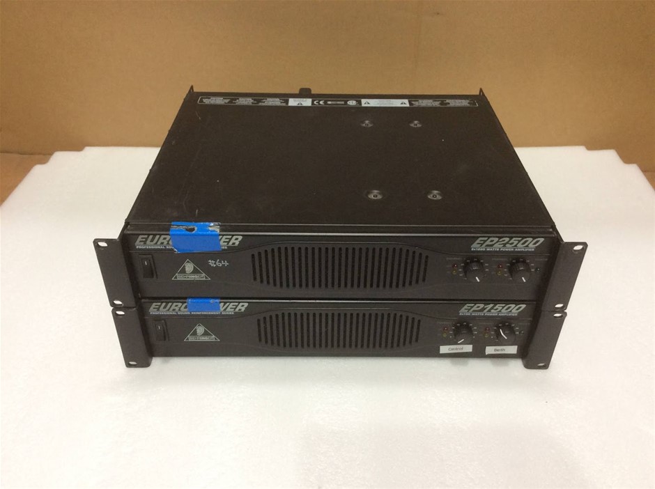Behringer EUROPOWER Audio Power Amplifier (Lot of 2)