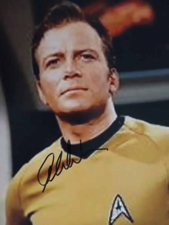 STAR TREKS 'CAPTAIN KIRK' SIGNED BY WILLIAM SHATNER