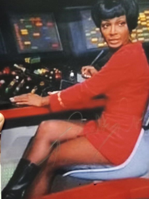 STAR TREK'S 'LT ULURA' SIGNED BY NICHELLE NICHOLS
