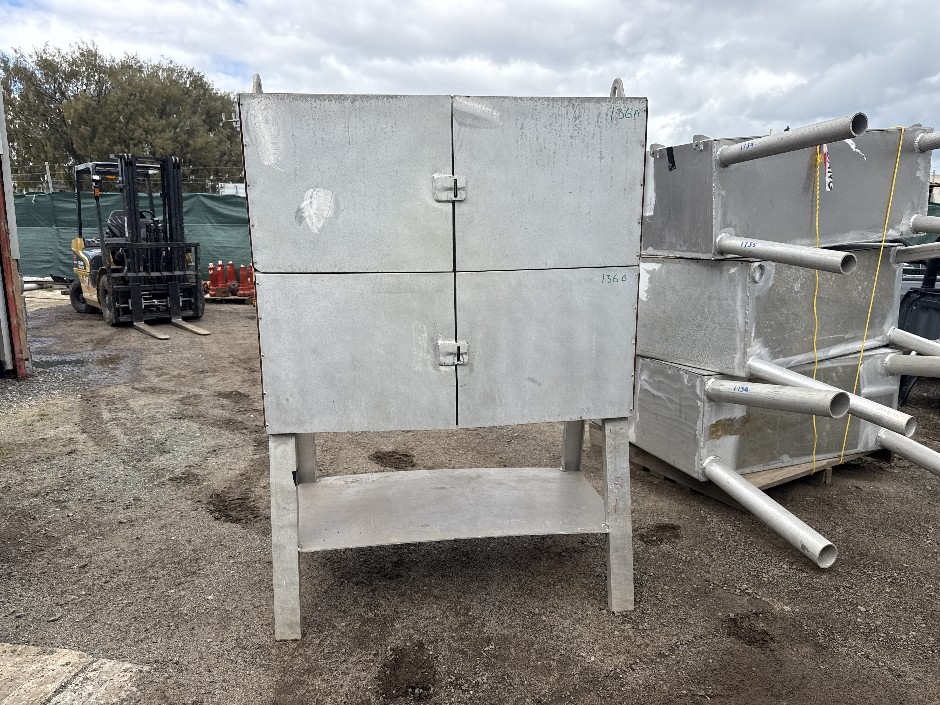 <p>4 Door Aluminium Site Storage Box</p>