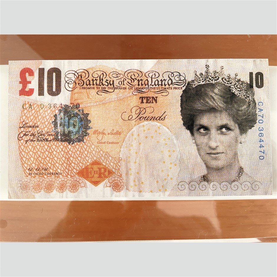 Banksy Di-Faced Tenner Note (doubled sided)