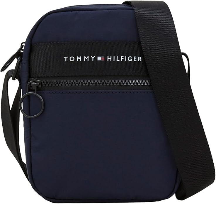 TOMMY HILFIGER Women's Logo Mini Reporter Bag, Navy, One Size, 69J9092. RRP