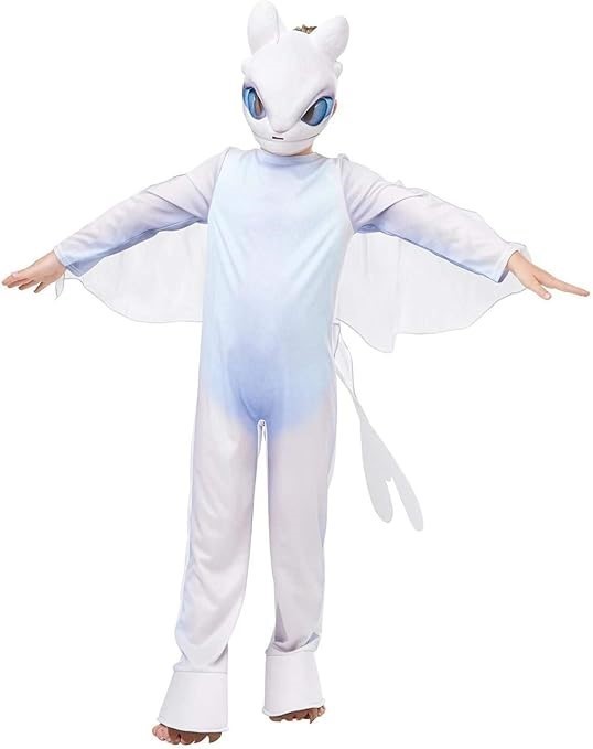 RUBIE'S Kids Light Fury Deluxe Costume, S(3-4 Yrs) How to Train Your Dragon