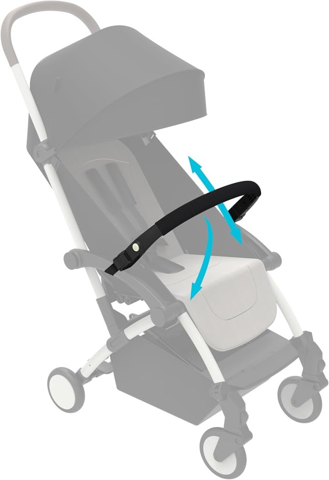 3 x JOOLZ AER+ Foldable Bumper BAR for stroller, Black Carbon.