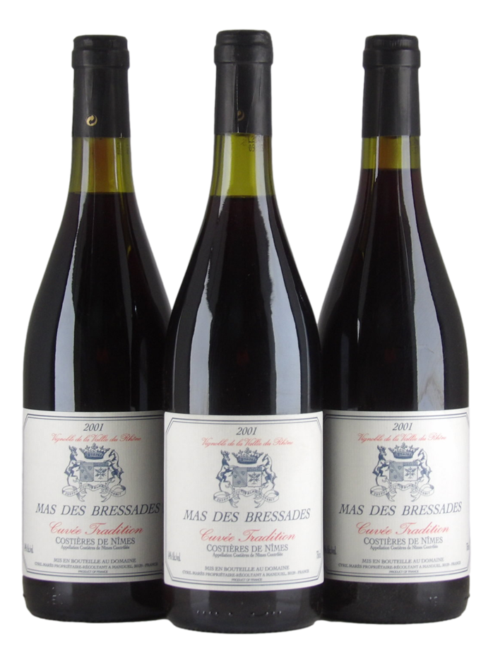 Mes des Bressades Cuvee Tradition 2001 (3x 750mL), France