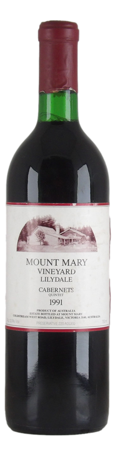 Mount Mary Cabernets Quintet 1991 (1x 750mL), VIC.