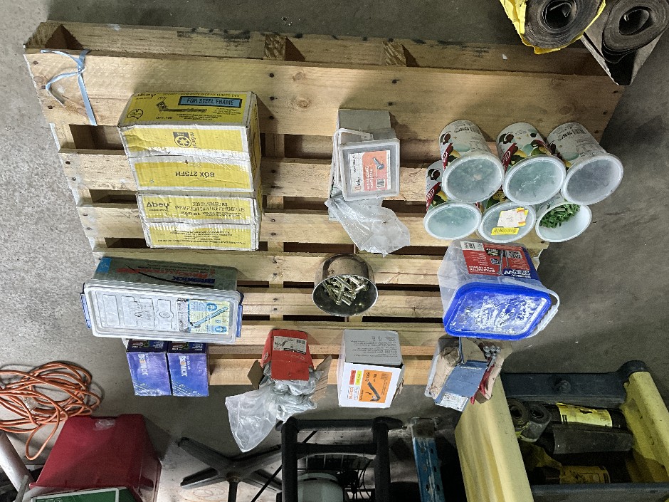 <p>Pallet of assorted nuts and bolts - Unused</p>