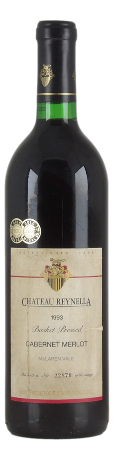 Chateau Reynella Basket Pressed Cabernet Merlot 1993 (1x 750mL)McLaren Vale