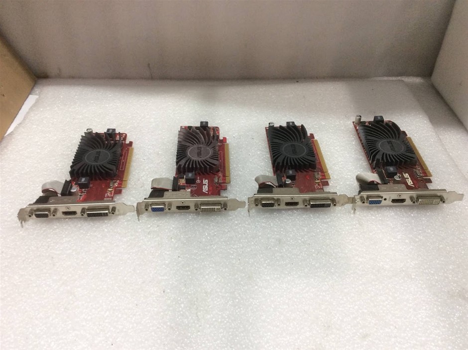 ASUS NVIDIA GeForce N210 PCIe Graphics Cards (Lot of 4)