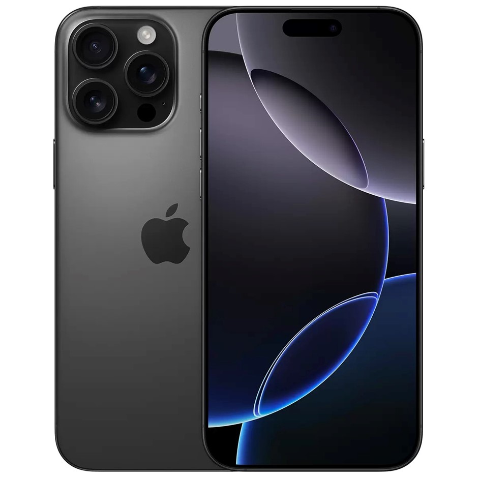 APPLE iPhone 16 Pro Max 256GB Black Titanium. S/N: HYCQW1W97F.