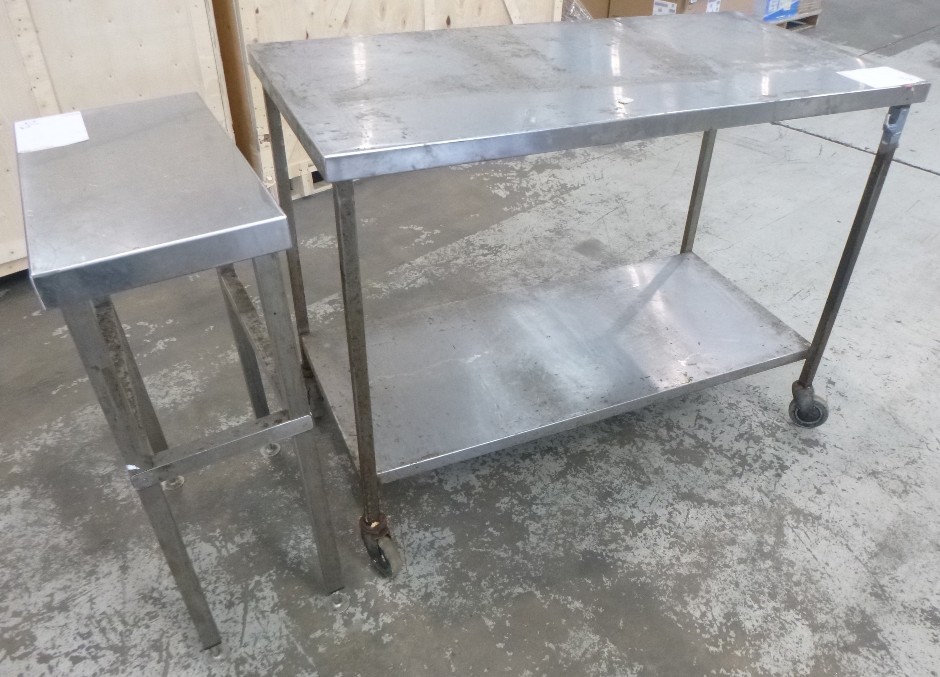 <p>Qty = 2 Stainless Steel Benches</p>