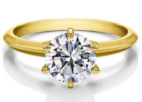 1.0ct GRA Moissanite white 925 sterling silver Ring -9US