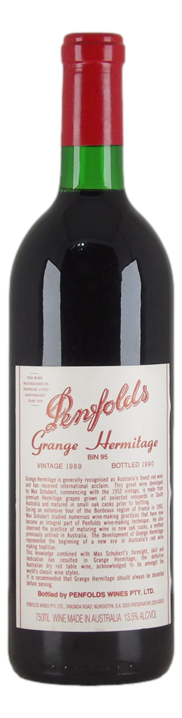 Penfolds Bin 95 Grange Hermitage 1989 (1x 750mL), SA.