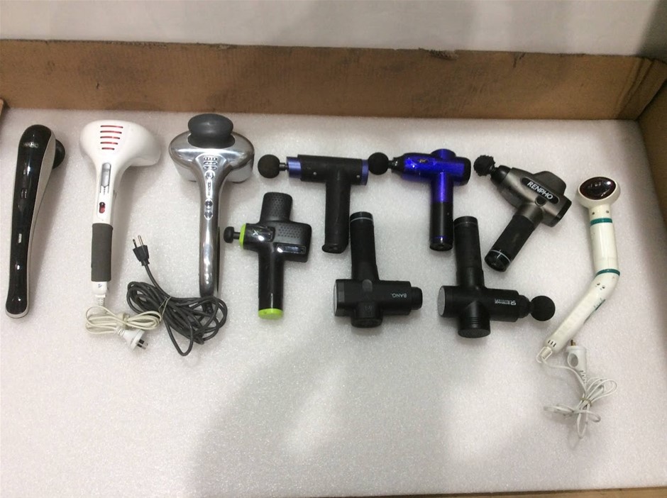 Mix Brand Mix Model Massage Guns And Electric Massagers (Lot of 10)