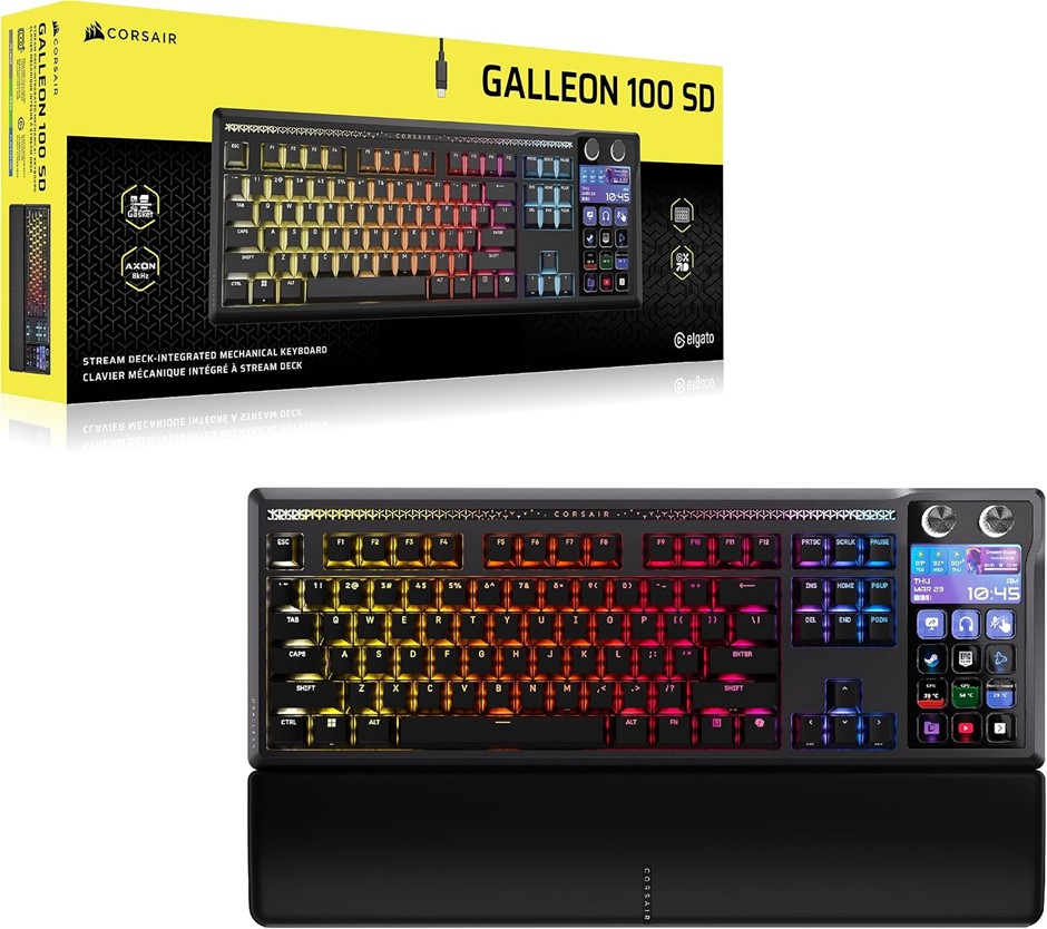 CORSAIR Galleon 100 SD Mechanical Wired Keyboard – Elgato Stream Deck-Integ