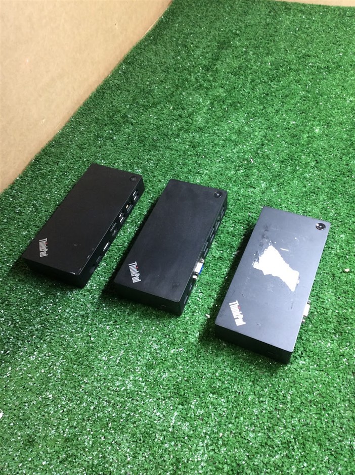 Lenovo 40AY and 40A9 ThinkPad USB-C Dock (Lot of 3)