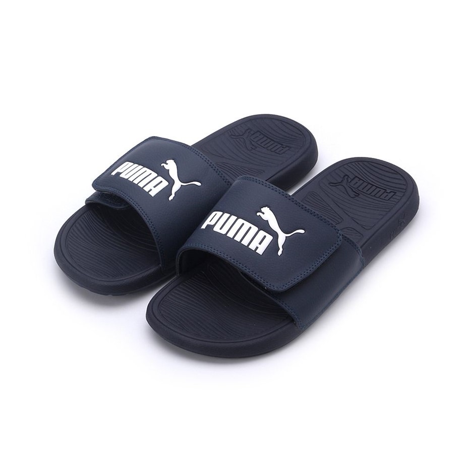 PUMA Cool Cat 2.0 V BX Slides, Size US12, Navy/White (06), 43587. Buyers N