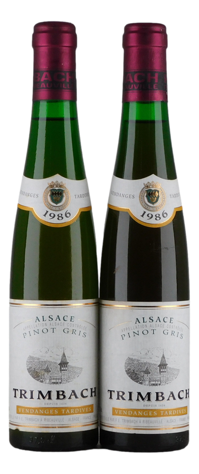 Trimbach Vendanges Tardives Pinot Gris 1986 (2x 375mL), Alsace, France.