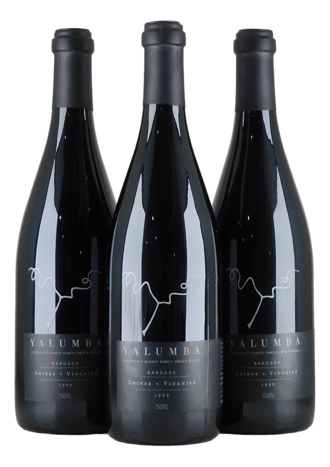 Yalumba Shiraz Viognier 1999 (3x 750mL), Barossa.