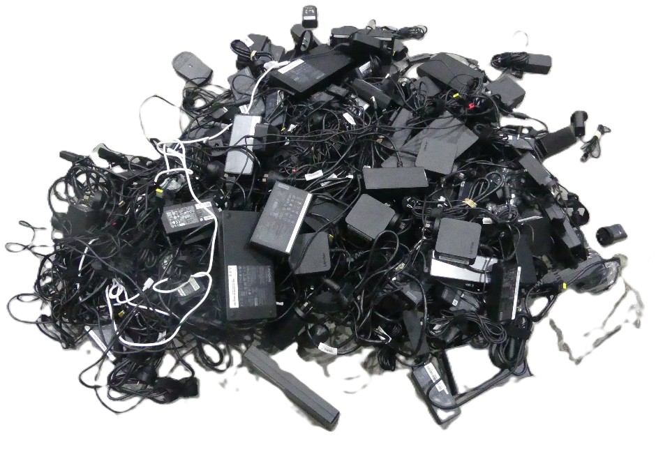 Pallet Of Lenovo And Assorted Brand AC Power Adapters Without AC Power C