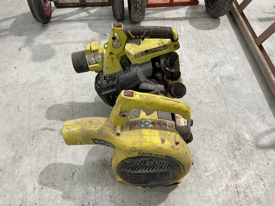 2x Ryobi Petrol Blowers