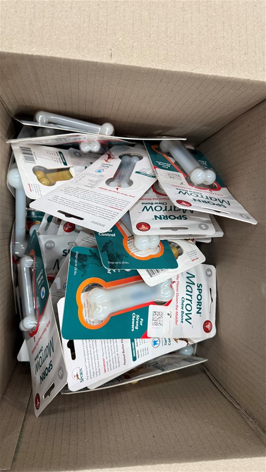 Assorted Box of Sporn Dog Chews, Various Sizes