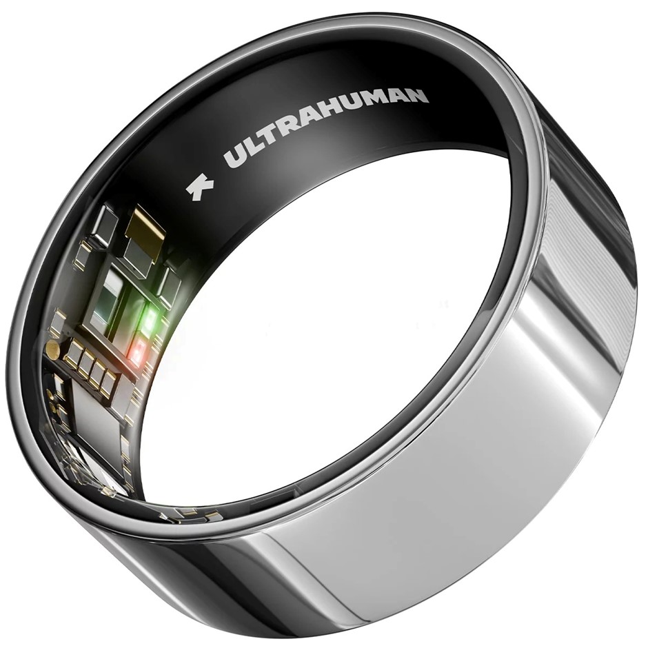 ULTRAHUMAN Ring Air Space Silver Size 8 UHRA-AS-08. NB: No Sign Of Power.