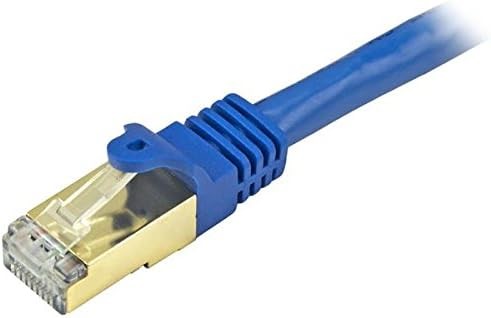 StarTech.com Cat6a Shielded Patch Cable – 30 ft – Blue – Snagless RJ45 Cabl